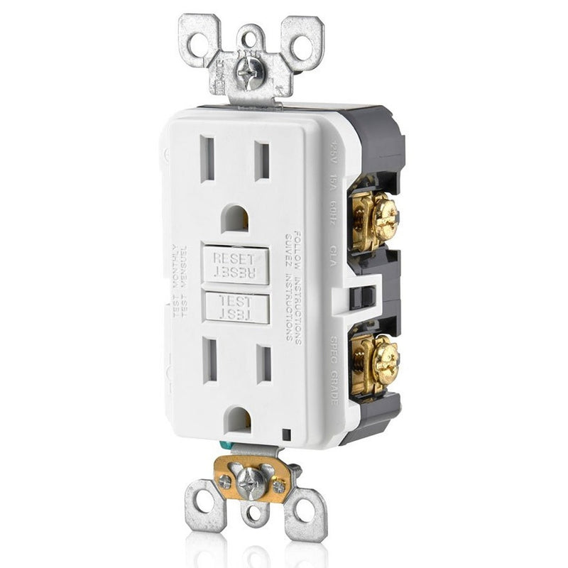 Tomacorriente Doble De Seguridad. 2 Polos/3Wire. Nema 5-15R. 15A-125Volt. 60Hz.