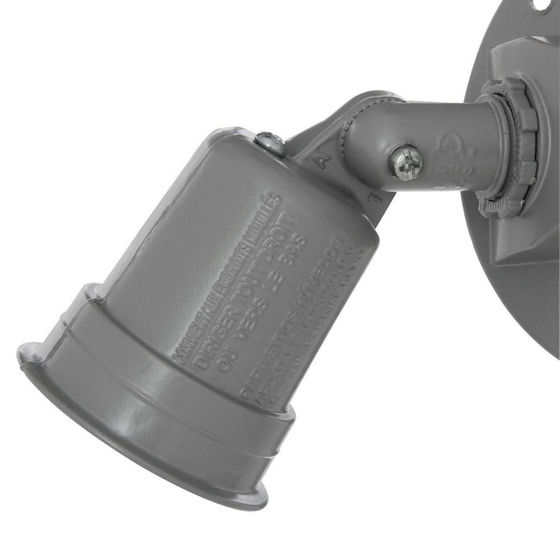 Lampara Sencilla Para Exteriores. Conector E-27 Con Socket De Aluminio. 125 Volt - 60 Hz.