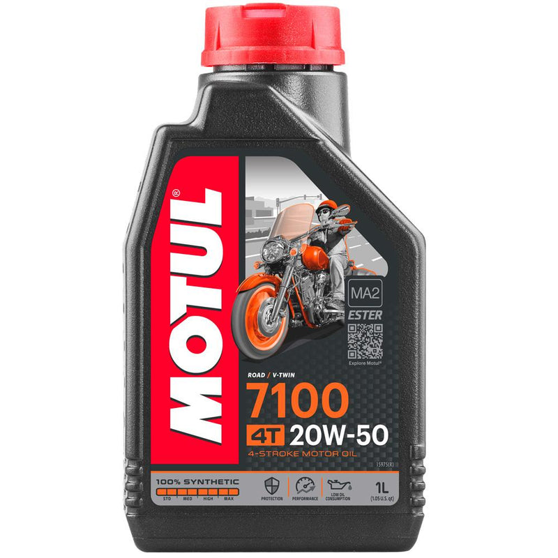 ACEITE LUBRICANTE 7100 4T 20W50 FULL SINTETICO MOTUL 1L API SL/SJ/SH/SG/SN/SM