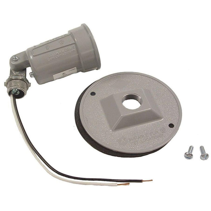 Lampara Sencilla Para Exteriores. Conector E-27 Con Socket De Aluminio. 125 Volt - 60 Hz.