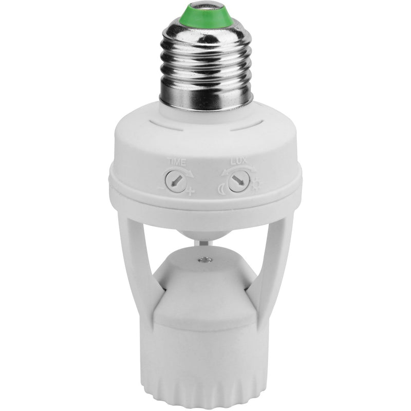 Socket Para Bombillo Con Sensor De Movimiento. Socket E-27. 125Volt - 60Hz. Color Blanco.