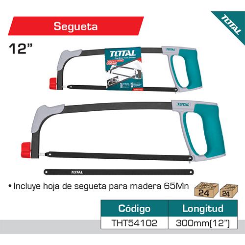 Segueta 12"/300Mm Con Mango Suave. Incluida 1 Hoja De Segueta De Madera