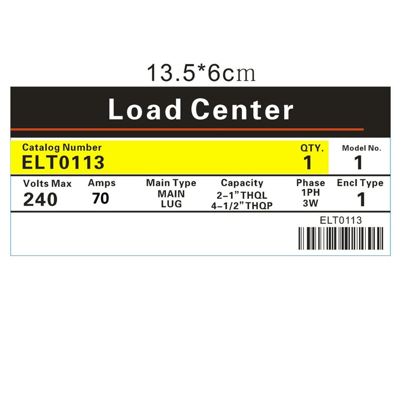 Cajas De Distribucion O Carga Para Breakers. Capacidad De Carga Total Es 70 Amp - 2 Breakers