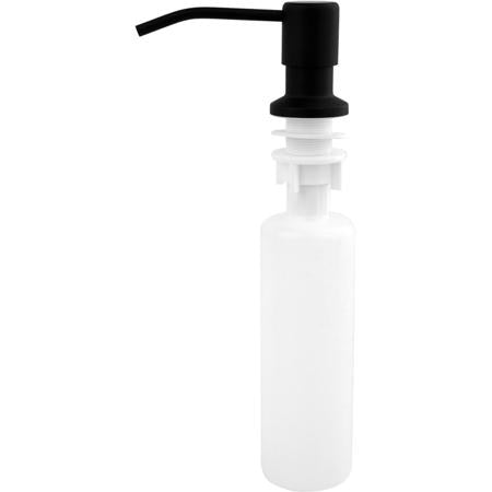 Dispensador de jabón liquido de sobre. Acabado Negro. 300ml.