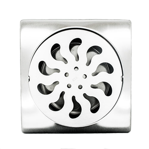 TAPA PARA DESAGUE ACERO INOX.