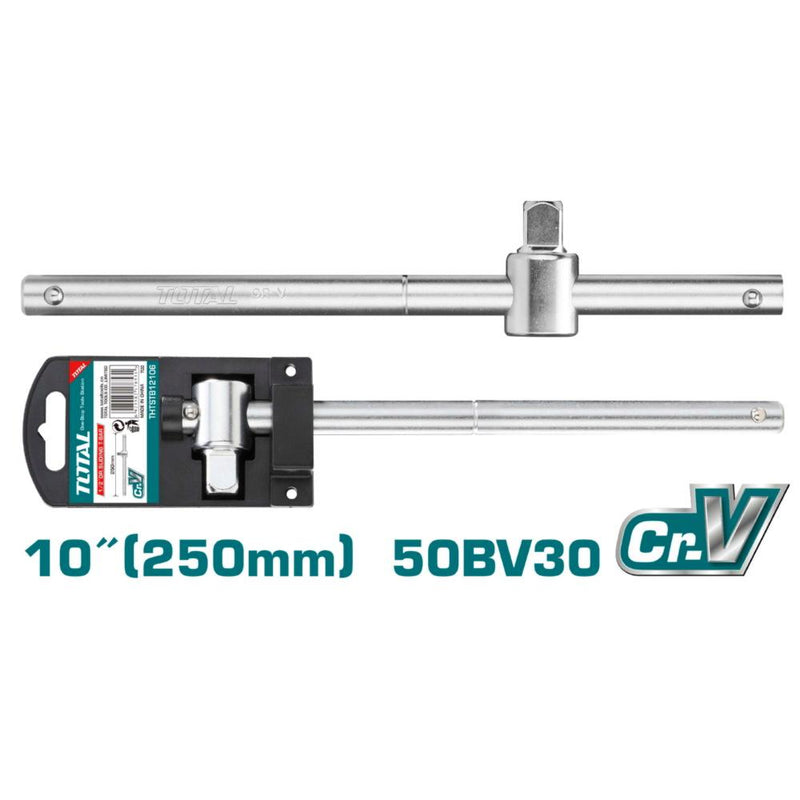 Extension Barra En T Deslizante De 1/2" DR. Longitud: 10" (250Mm). Cr-V (50 BV 0). Cromado.