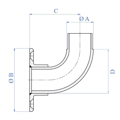 Anclaje Lateral Para Tubo De 42.4Mm.