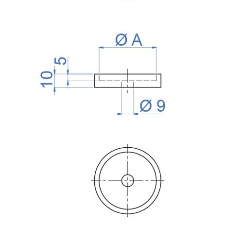 E035170006 Flange distanciador Quickstair.