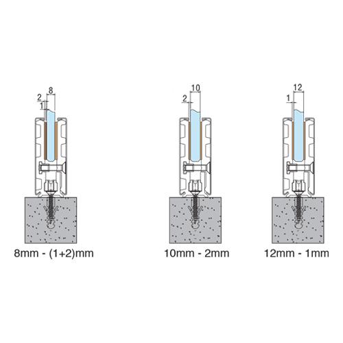 Zocalo 80Mmx3mt Acero Inox Cover Acero Inox.Sist Bloque No Req. Saque Incl. 2 Tapas P/8-10-12Mm Sati