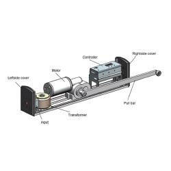 Operador de puerta automatica batiente 110V.