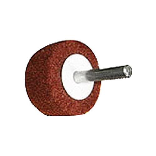 Flap wheel nylon rojo medio con eje de 1/4" 60x40 mm.