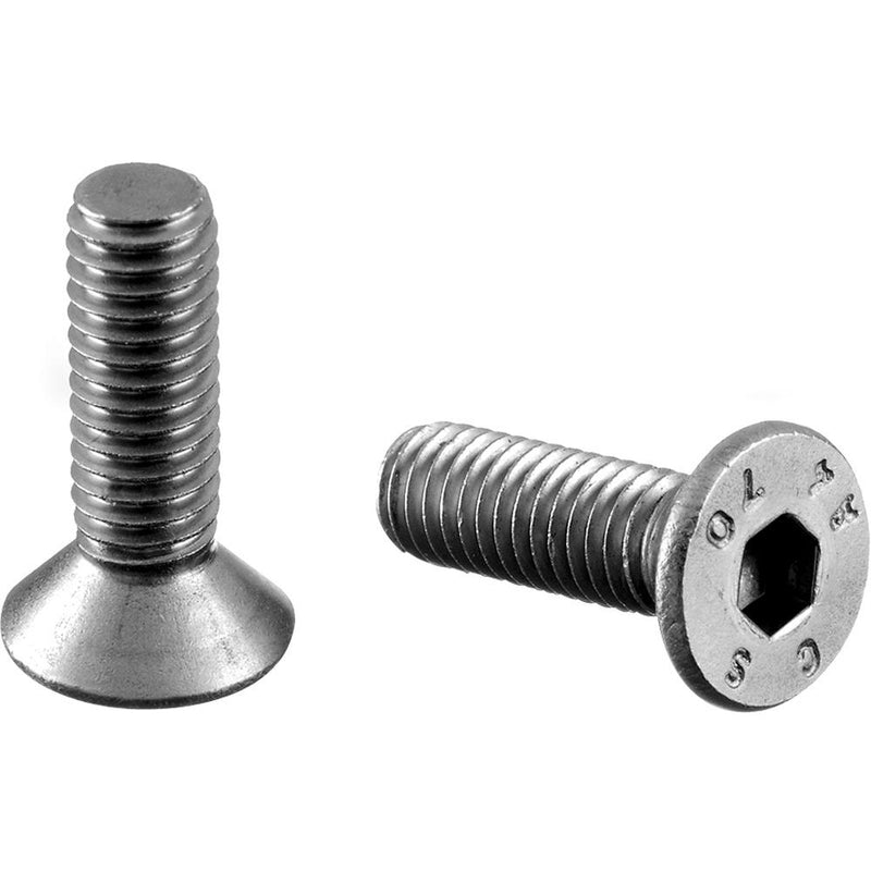 Tornillo especial para remache roscado M5. Socked countersink head M5x25 mm. Acero inox