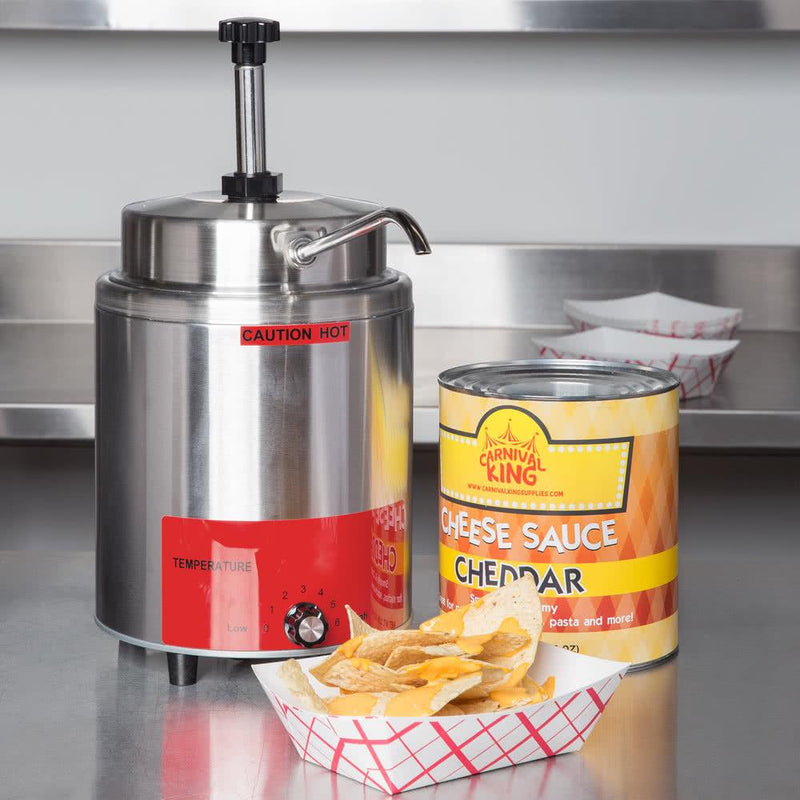 Dispensador caliente con bomba para queso, chili, gravy, salsas, caramelo caliente 500W. Tubo 8mm