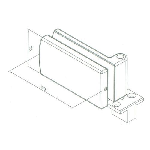 Pivote Piso Sistema Plegable. Satinada Para Vidrios 10-12 Mm