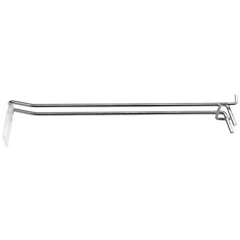 Gancho Doble. Longitud: 30 Cm; Con Indicador De Precio