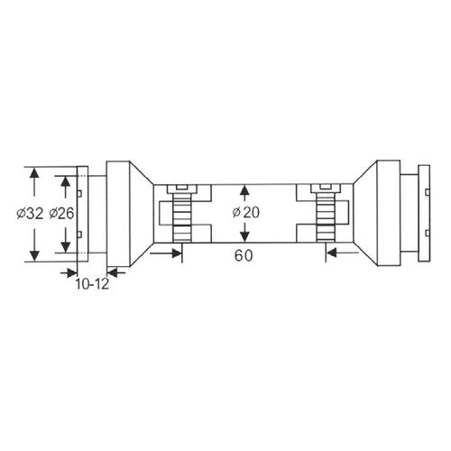 Conector Vidrio - Vidrio