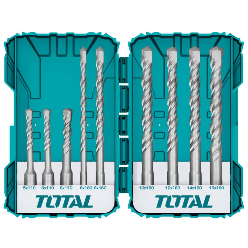 Juego De Brocas Para Rotomartillo Taladro SDS Plus De 9 Piezas.