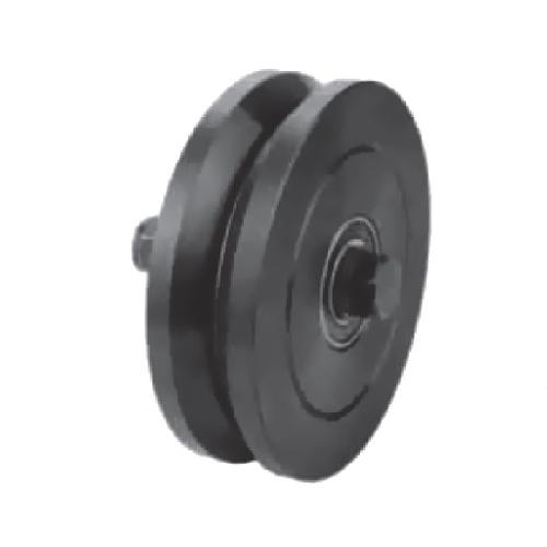 Rueda 4" portones de gran peso. . 2 rolineras. 600KG.