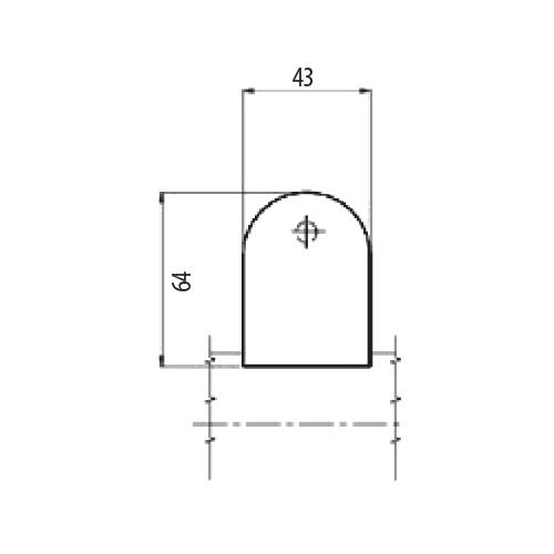 Pinza Grande Para Vidrio De (8-10- 12)Mm. No Requiere Perforacion.