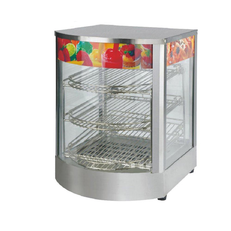 Vitrina caliente 355*460*475 mm 750W. 110V 60htz(1 año)