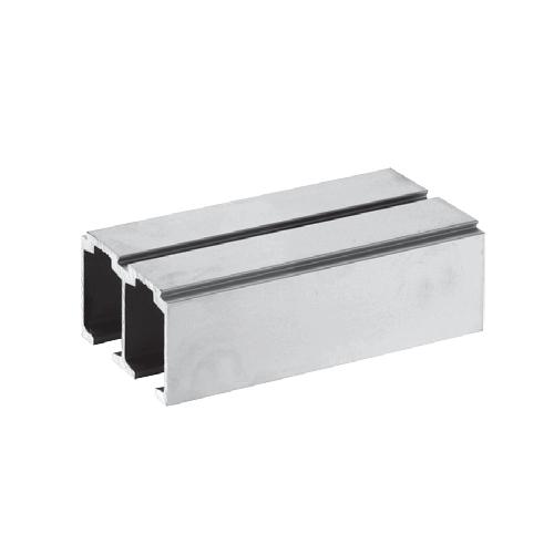 Riel de aluminio para correderas dobles para sistema 8600. 5.8 mts