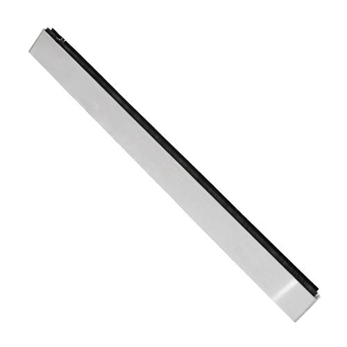 Zocalo sup puerta.80 mm inox304macizo 1mt recortable No req saques P/8-10-12mm Sat
