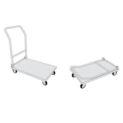 Carrito de plataforma 0820L x 0520W x 0970H