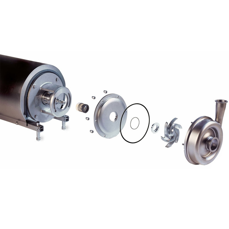 2.01 Hp. Bomba centrifuga sanitaria 210-230V 50Htz/ 440-480V 60Htz.316L/ FPM / SIC/SIC/FPM.3A.