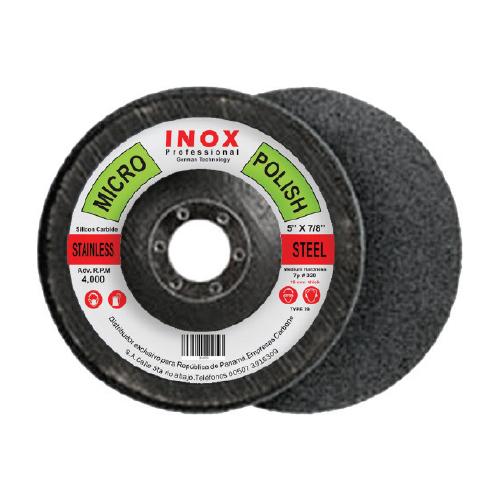 Disco MicroPulido 5"x7/8" 15mm Medium 7p 240G.Para sacar rayas antes de acabado brillante.POR UNIDAD