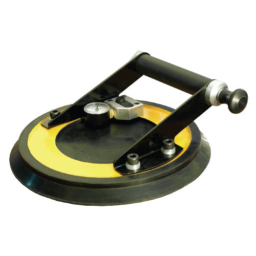 Ventosa con bomba plana y vacuómetro (Heavy duty) Soporta 200 Kg