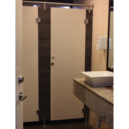 Union 14 mm tubo-panel para divisiones de baños publicos. Acabado Satinado. (se vende por unidad).