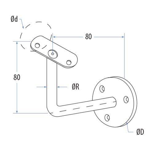 Soporte De Tubo - Pared.