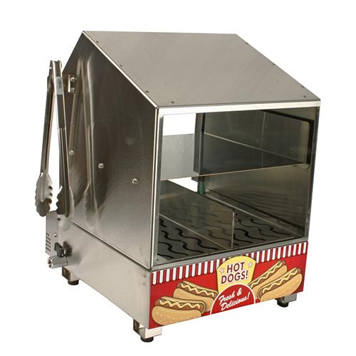 Vitrina Baño maria para hotdog 110V 50/60hz. Dimensi: 13 1/2"W x 20"H x 16". 200 salchichas(1 año)