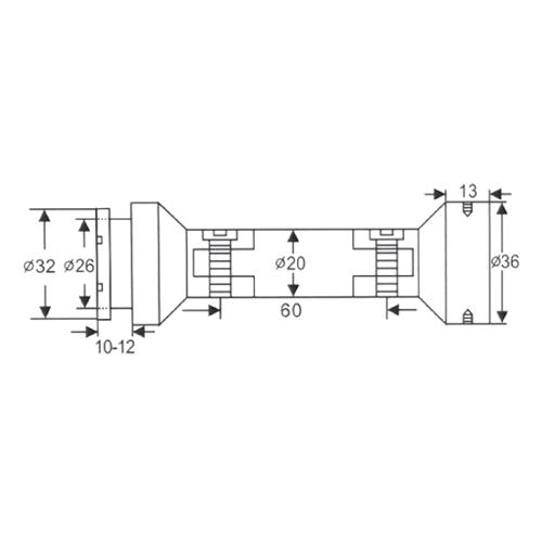 Conector Muro - Vidrio