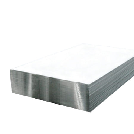 Lámina galvanizada esmaltada lisa blanca calibre 24 (0.6 mm) 4 x 10 pies 1,22 x 3,048m.