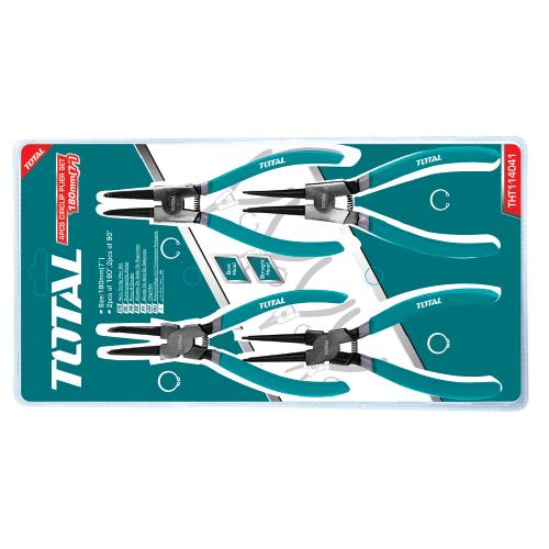 4Pcs Set De Alicates Quita Abrazaderas 2Pcs De 180°, 2Pcs Of 90°, Medidas7"/180Mm, Uso Automotriz