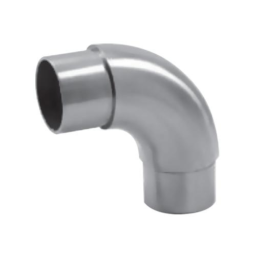 Codo de 90º para tubo de 42.4mm. Satinado Acero Inoxidable 304