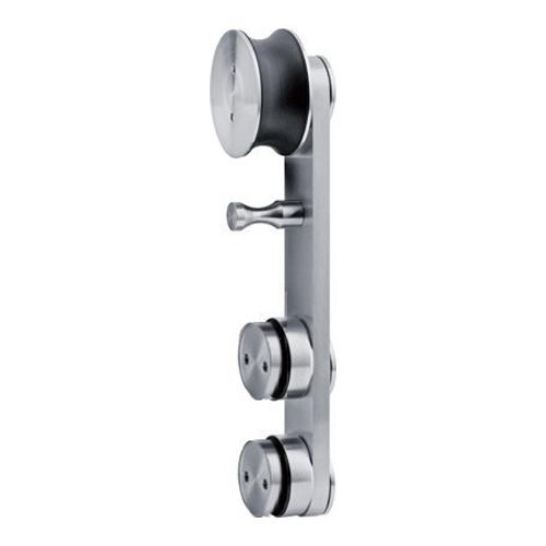 Rodamiento para sistema slider con tope de seguridad Acero inox acabado satinado se vende por unidad