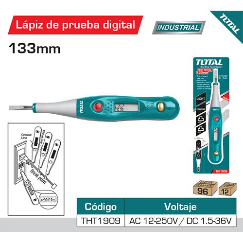 Tester Digital AC 12-250V/DC 1.5-36V. Estilo Lapiz