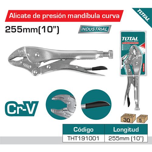 10" Alicate De Presion Mandibula Curva Cr-V 10" HRC52-HRC60