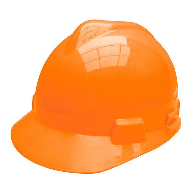 Casco Plastico Naranja. Refuerso V. 4 Puntos De Suspension. Ajustable