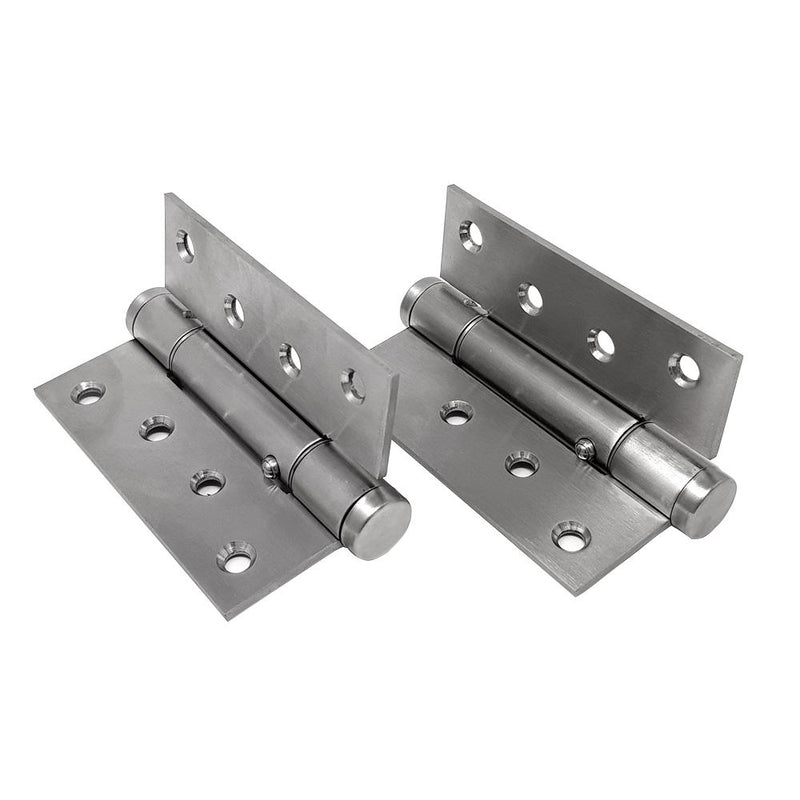 Bisagras con resorte (par) p puertas. 4"x4" Tension ajustablepara puertas de 1 3/4" o mas. inoX 304