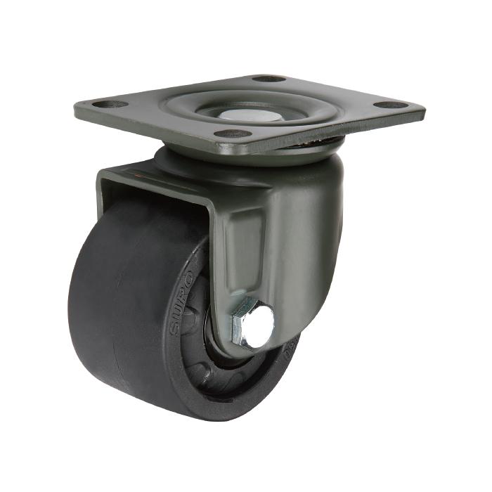 Rueda Giratoria Serie pesada KingKong mini 2 1/2" 63 mm Capacidad rueda 550kg Poliamida Negra PA