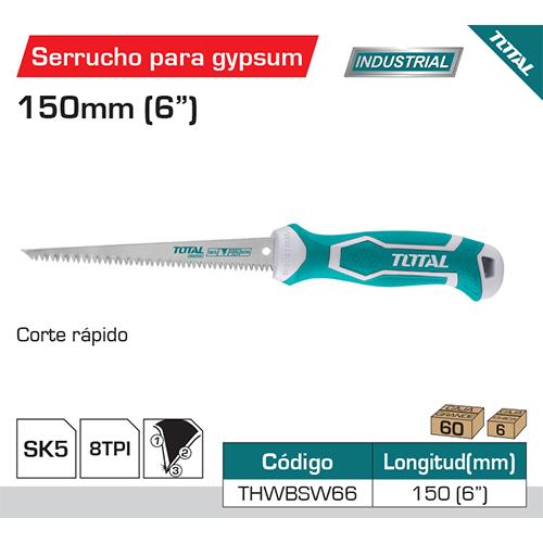 Serrucho Para Gypsum 6"/150Mm