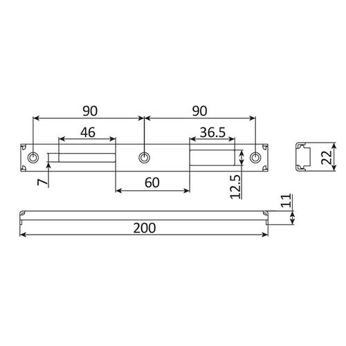 Cuerpo de cerradura Europea de Back Set de 29 mm y Distancia C-C 92 mm. Cuerpo de acero inoxidable.