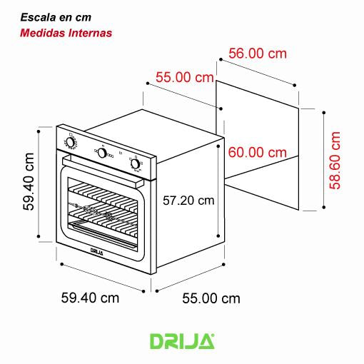 HORNO EUROPA 60 GAS GRILL