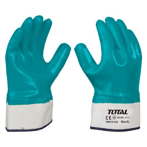 Guantes De Nitrilo Full Revestido Palma Y Reverso. Para Ambientes Con Mucho Aceite. Certificado CE