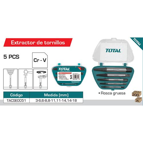 Kit De Extractores De Tornillos Crv 3~6Mm