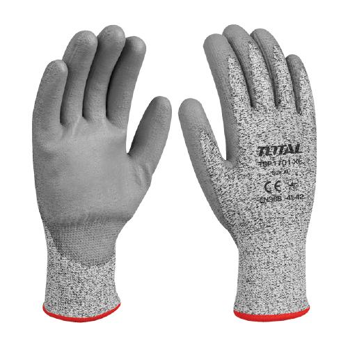 Guantes Resistentes A Cortes Y Abrasiones. Medida 10 (XL). Capa De Látex En La Palma Y HPPE.