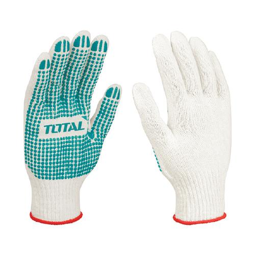 Guantes De Puntos De PVC. Calibre 10. Medida 10(XL).Para Manipular Merc, Reciclajes, Reparaciones